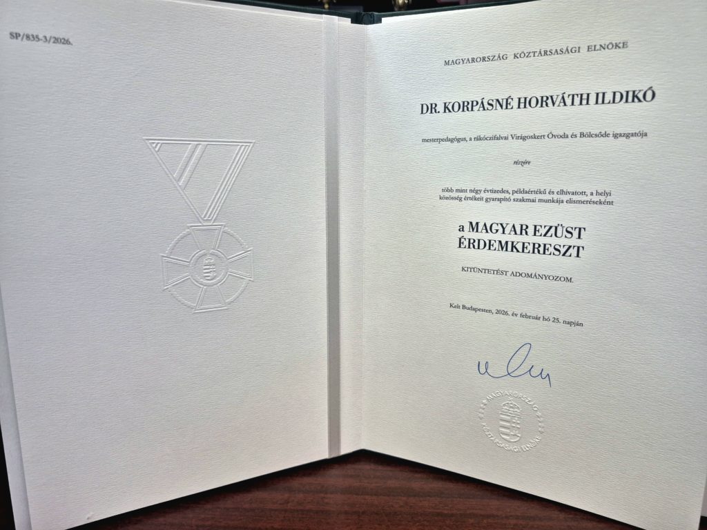 Kép az oklevélről